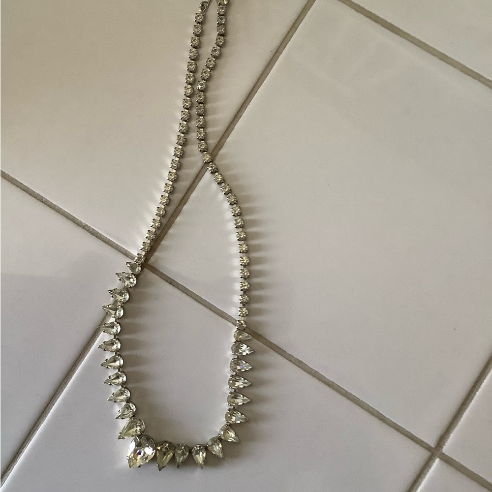 Vintage RhinestoneNecklace - Picture 2 of 2
